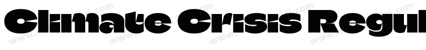 Climate Crisis Regular字体转换